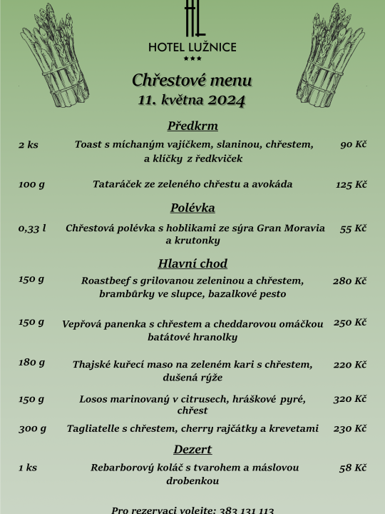 Chřestové menu